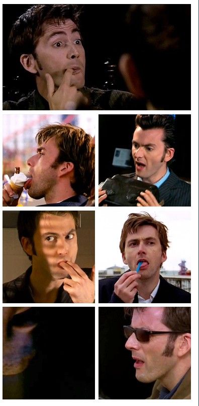 The Doctor...licks everything...and possibly many people....lol.....and i would still kisss him David Tenant, David Tennant Doctor Who, Nerd Herd, 10th Doctor, Tenth Doctor, Wibbly Wobbly Timey Wimey Stuff, Torchwood, My Dream Came True, Good Doctor