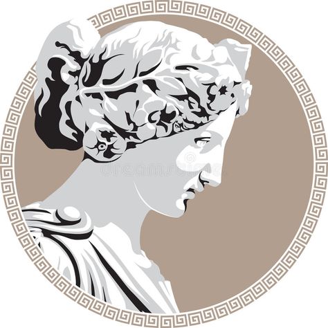 Ancient goddess. Ancient Greek goddess. Vector illustration , #Ad, #goddess, #Ancient, #Greek, #illustration, #Vector #ad Demeter Goddess, Ancient Greece Aesthetic, Monochromatic Art, Ancient Goddesses, Ancient Greek Art, Soyut Sanat Tabloları, Greek Art, Vector Clipart, Greek Mythology