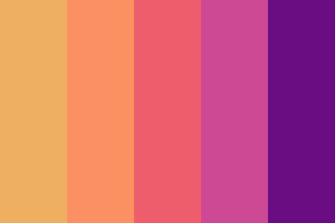 Sunset Color Palette, Retro Color Palette, Sunset Color, Color Palette Challenge, Color Schemes Colour Palettes, Palette Art, Color Balance, Color Palette Design, Sunset Colors