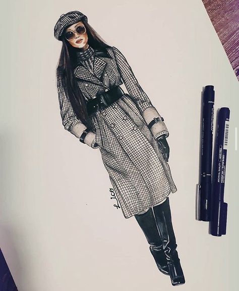 Fashion Illustration Ideas, Stylish Illustration, Fashion Illustration Face, Fashion Design Inspiration, Fashion Illustration Poses, Fashion Design Books, Fashion Figure Drawing, Paint Drawing, Dress Illustration