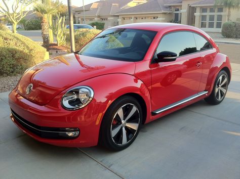 own a red beetle volkswagen :) Red Beetle Car, 2012 Vw Beetle, Red Beetle Volkswagen, Red Volkswagen Beetle, Red Vw Beetle, Red Volkswagen Beetle Aesthetic, Red Vw Beetle Convertible, Beatles Car, Red Bug Car