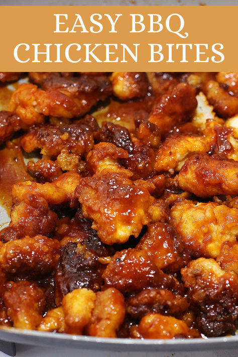 Honey BBQ Chicken Bites Bbq Chicken Nuggets, Honey Chicken Bites Recipes, Bbq Chicken Bites Recipes, Honey Barbecue Chicken, Honey Bbq Chicken Nuggets, Bbq Chicken Crockpot Easy, Honey Bbq Chicken Crockpot, Chicken Bbq Recipes, Hot Honey Chicken Bites