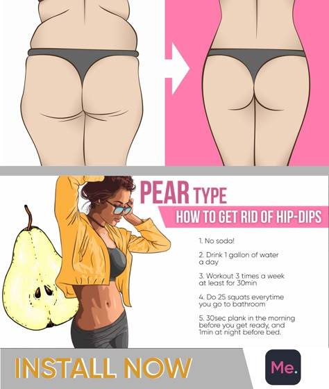 You need just 28 days to make the body absolutely fit!!! Exercises will help you to reduce hip-dips in 1 month!!! Fitness Challenge below makes your dream come true!!! #fatburn #burnfat #gym #athomeworkouts #exercises #weightlosstransformation #exercise #exercisefitness #weightloss #health #fitness #loseweight #workout Pear Workout, Cute Outfits For Hip Dips, Hip Types Body Shapes, Pear Body Shape Hip Dips, Hip Shapes Types, Fit Pear Shape, Workout For Hip Dips, Pear Shape Workout, Hip Reducing Exercises