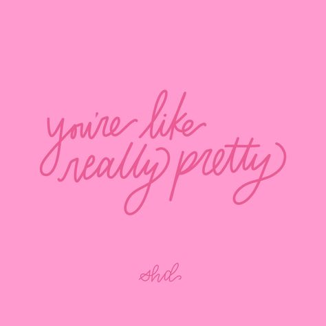 You're like really pretty 🛍️💕💄 #meangirlsquote #reginaorge #meangirls #northshorehighschool #fetchhappens #pinkwednesday #onthefirstdayofchristmas #getinloser #sassyquote #popcultureclassic #moviememories #quotablemoments #funnymoviequotes #2000smovies #sassyhumor #girlsquad #mean You're Like Really Pretty, Youre Like Really Pretty, Movie Quotes Funny, Sassy Quotes, Pretty Prints, Mean Girls, Pop Culture, Quotes, Pink