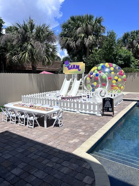 Step into a world of pure imagination with our Wonka-themed party and soft play adventure! 🍭✨ #WonkaWonderland #SoftPlayMagic Party Rental Business Ideas, Baby Birthday Games, World Of Pure Imagination, Party Rentals Business, Kids Party Rentals, Backyard Kids, Balloon House, Decorating Frosting, Soft Play Area