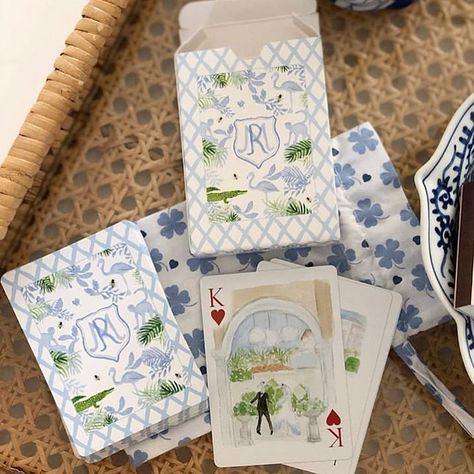 LouLou Baker on Instagram: “Love seeing our cards in action!! Regram @soireesfordays these cards were designed for the amazing wedding of @blythemcnerney 🌴🐊 #wedding…” Wedding Playing Cards Favors, Wedding Deck Of Cards, Wedding Playing Cards, Yacht Wedding, Wedding Giveaways, Eclectic Wedding, Wedding With Kids, Fairy Tale Wedding, Wedding Mood Board