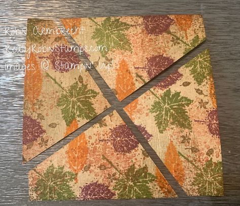 One Sheet Wonder, Card Pattern, Kraft Gift Boxes, Collage Background, Collage Design, Square Card, Card Tutorial, Fall Cards, Card Tutorials