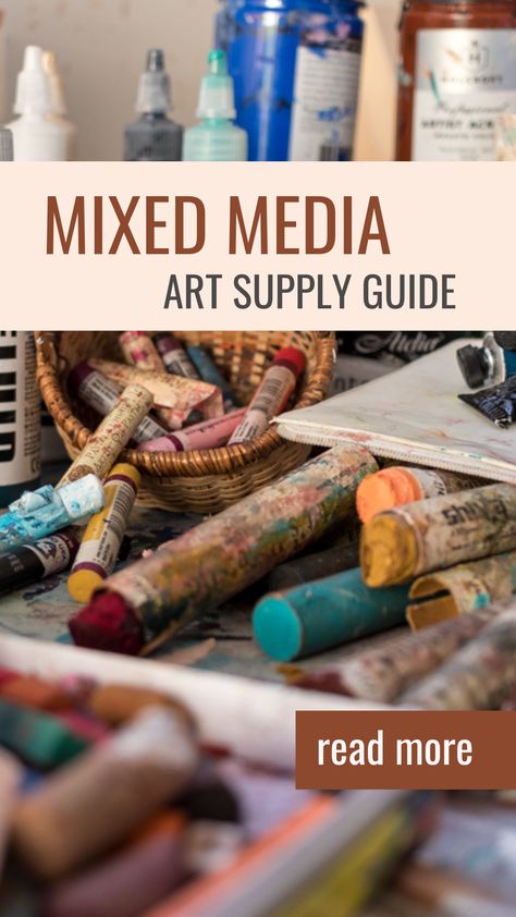 Want to learn about mixed media? Are you overwhelmed by the vast array of materials available in the art supply store? If so, my Art Supply Guide is the perfect resource to get started! Collage Tools, Journal Tools, Garage Art Studio, Laura Horn Art, Painting Supplies List, Laura Horn, Painted Trees, Art Examples, Mixed Media Art Techniques