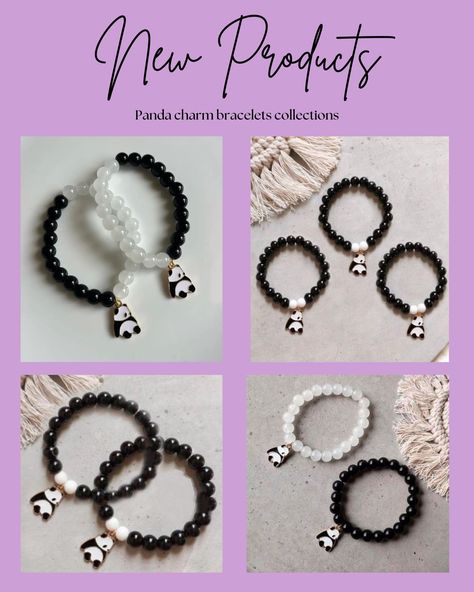 Panda charm bracelets collections Available❤️🐼.. Dm for Order #beadsbracelet #jewellery #chenaai #matchingbracelets #neckchain #friendship #bracelet #koreanaccessories #hyderabad #fashionjewellery #evileye #blackbeads #blackandwhite #koreanjewelry #earrings #diamondring #instagood #chunkyjewelry #fashion #trending #supportsmallbusiness #accessories #explore #necklace #reels #kolkata #bhfyp #fyp #fypシ Panda Bracelet, Accessories Idea, Panda Charm, Kids Bracelet, Bff Bracelets, Korean Accessories, Korean Jewelry, Diy Bracelet Designs, Kids Bracelets