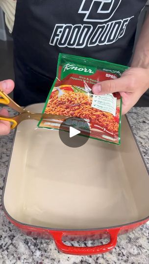 106K views · 914 reactions | You Might Be Surprised After Trying This: Fajita Lasagna video by Josh Elkin | By Foodie's Time | Alright, we're starting with
two bags. It is nor Spanish rice. You guys are always
giving me a hard time about not washing my rice and this rice
is not supposed to be rinsed. We're going to follow the
instructions on the back which say two cups of liquid per bag
and we have two bags. So, we're going to do an entire container
of chicken broth and the rice also called for one tablespoon
of vegetable oil per package. So, we're going to add two
tablespoons. Now, I have one can of drained black beans.
We're just going to put this here. This is going to be a
delicious Mexican rice and bean casserole. It's so easy. We're
going to grab our mixing bowl. We're going to put o Fajita Lasagna, Rice Roni, Rice And Bean Casserole, Lasagna Video, Rice Casserole Dishes, Josh Elkin, Mexican Chicken And Rice, Easy Casserole Dishes, Spanish Rice