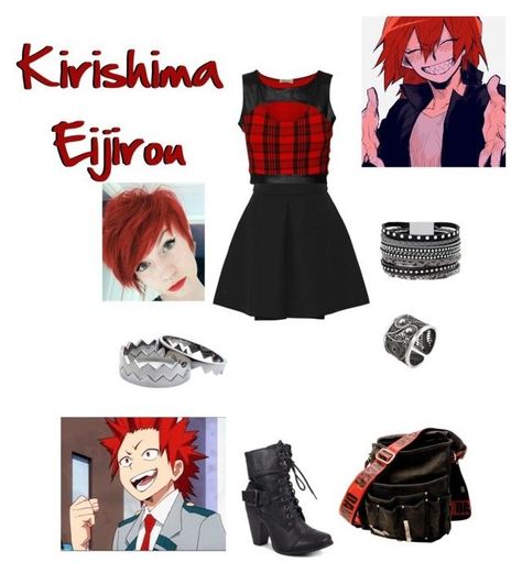 Genderbent Kirishima, Character Inspired Outfits Anime, Outfits Anime, Alexander Mcqueen White, Cute Disney Outfits, Everyday Cosplay, Disney Inspired Fashion, Character Inspired Outfits, Kirishima Eijirou