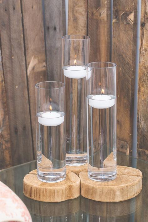 Floating Candle Sets - Save-On-Crafts Vases With Floating Candles, Bouquet Succulent, Floating Candle Holders, Old Edwards Inn, Floating Candle Centerpieces, Purple Candles, Fluted Vase, Glass Cylinder Vases, Floating Candle