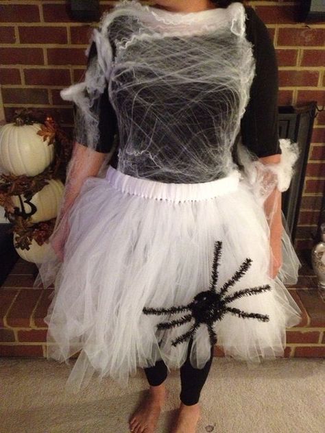 Diy Spider Costume, Spider Web Costume, Spider Halloween Costume, Halloween Web, Halloween Infantil, Spider Costume, Diy Costumes Women, Halloween Tutu, Spider Halloween