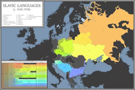 Slavic Languages, Language Map, Imaginary Maps, Old World Maps, Saved Pins, Medieval History, Human Art, Historical Maps, Eastern Europe