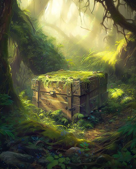 Fantasy Campsite, Dnd Island, Dnd Jungle, Dnd Forest, Fantasy Forest Concept Art, Adventurer Aesthetic, Environment Painting, Scenery Background, Fantasy Forest