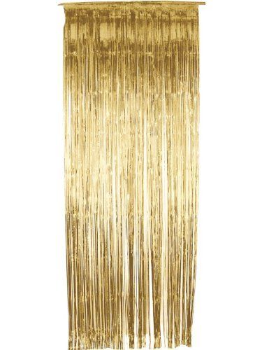 Gold Shimmer Tinsel Curtain by Smiffys, http://www.amazon.co.uk/dp/B001N2V72E/ref=cm_sw_r_pi_dp_WB4Ssb1A0X9A0 Glamour Party, Foil Curtain, Blue Drapes, Curtain Backdrops, Curtain Fringe, Giant Balloons, Decorating With Pictures, Metallic Foil, Door Curtains