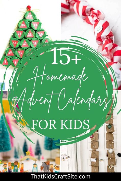 Homemade Christmas Advent Calendars for Kids - That Kids' Craft Site Homemade Advent Calendars Diy, Advent Calendar Crafts For Kids, Homemade Advent Calendar For Kids, Diy Kids Advent Calendar, Diy Advent Calendar For Kids, Advent Calendar Christian, Christmas Advent Calendars, Nativity Advent Calendar, Cool Advent Calendars