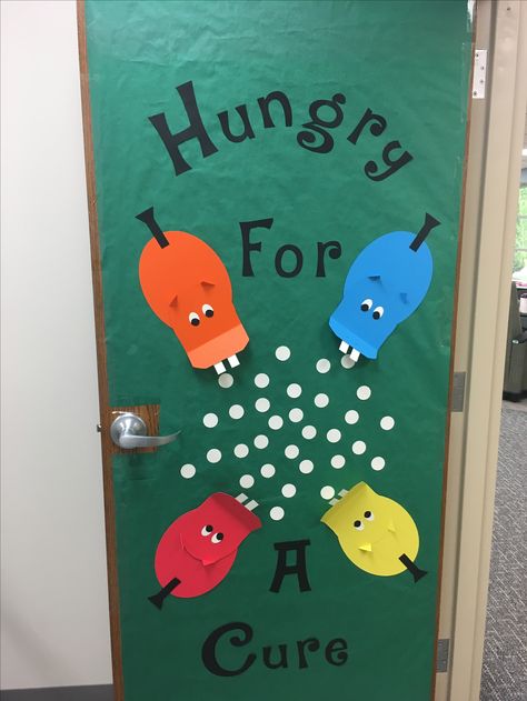 Door decoration- Hungry Hungry Hippo Vbs Door Decorations, Hungry Hippos Trunk Or Treat, Board Game Door Decorations, Crafts For Twists And Turns Vbs, Hungry Hungry Hippo Bulletin Board, Board Game Classroom Door, Twist And Turns Vbs 2023 Snacks, Board Games Door Decorations, Hungry Hippos Decorations