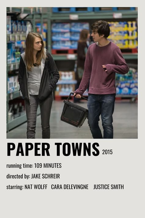 Paper Towns Movie, Album Prints, Paper Town, Quote Movie, Indie Movie Posters, Film Polaroid, Posters Movie, Movie Collage, Movies To Watch Teenagers