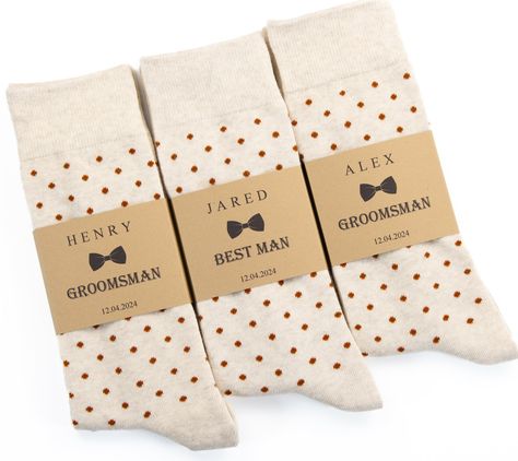 Junior Groomsmen, Groomsmen Socks, Ring Security, Ways To Propose, Polka Dot Socks, Wedding Socks, Floral Necktie, Personalized Socks, Men Socks