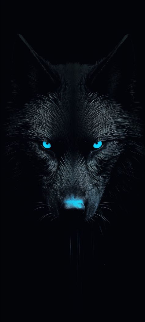 Wolf Black Background, Black Wolf Blue Eyes, Alpha Wolf Wallpaper, Wolf Wallpaper Iphone, Native American Wallpaper, Snarling Wolf, Shadow Wolf, Cute Images For Wallpaper, Lilo And Stitch Drawings