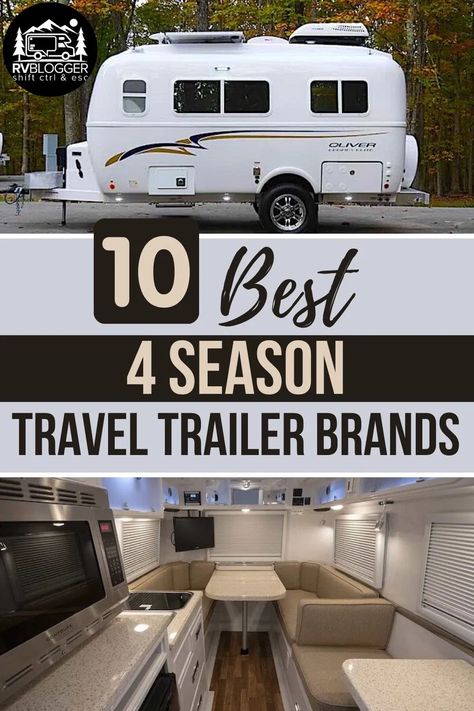 10 Best 4 Season Travel Trailer Brands – RVBlogger Best Travel Trailers, Travel Trailer Living, Small Camper Trailers, Small Camping Trailer, Organization Aesthetic, Lightweight Travel Trailers, Small Travel Trailers, Rv Camping Tips, Rv Travel Trailers