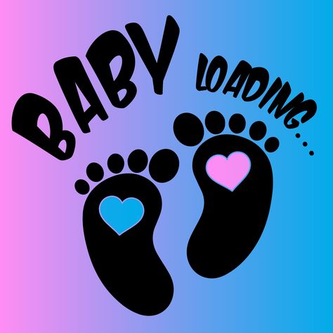 This is great for a baby shower or announcement for a baby on the way.  This is an SVG file great for silhouette, cricuts or any other plotter. Baby Loading Announcement, Baby On The Way Announcement, Hallo Baby, Baby Shower Cricut, Pregnancy Silhouette, Baby Svg Girl, Pregnancy Silhouette Pictures, Baby Loading, Pregnant Silhouette Picture