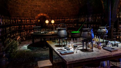 Harry Potter Spells room | Harry Potter World, Watford by  Gary Neave on Flickr. Room Harry Potter, Old Souls, Harry Potter Potions, Witch Potion, Harry Potter Spells, Urn Vase, Harry Potter World, Harry Potter Fandom, The Witch