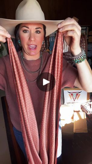 How To Tie A Wild Rag, Wild Rags, Ranch Wear, Square Knot, Wild Rag, A Rose, Scarfs, A Flower, Silk Scarf