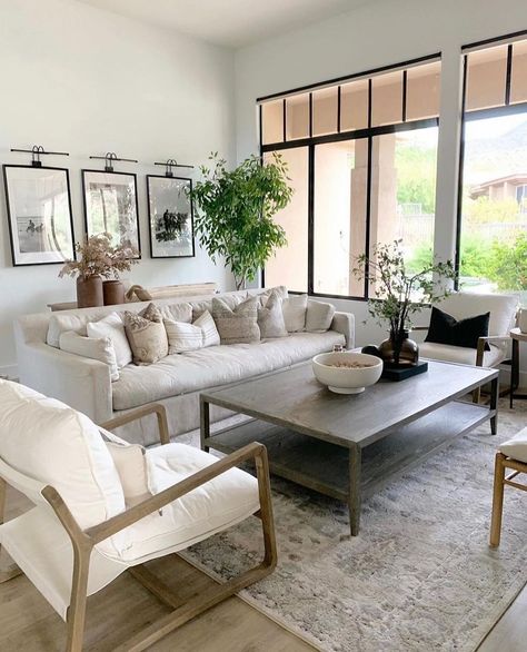 Loloi Rugs on Instagram: “Neutral room 🤝 neutral rug. @elpetersondesign chose the Teagan rug in sand and ivory. (Rug: Teagan TEA-03 Ivory / Sand) #TheLoloiLook” El Peterson Design, Decorate Wall Behind Couch, Wall Behind Couch Decor, Behind Couch Decor, Wall Behind Sofa, Wall Behind Couch, Furniture Sectionals, Couch Wall Decor, Heather Miller