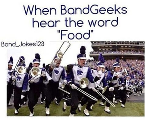 Band Memes Funny, Color Guard Funny, Funny Band Jokes, Color Guard Quotes, Funny Band Pictures, Musician Memes, Marching Band Jokes, Band Funny, Funny Band