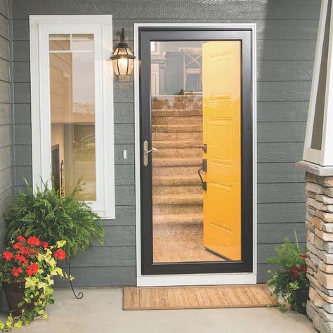 Security Storm Doors, Aluminum Storm Doors, Storm Cellar, Glass Storm Doors, Door Protection, Storm Doors, Cellar Door, Door Upgrade, Storm Door