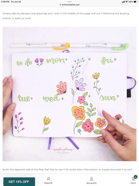 School Bujo, Dutch Door Bullet Journal, April Bujo, Weekly Spread Ideas, Flower Typography, Bullet Journal Pages, Stable Doors, How To Bullet Journal, Dutch Doors