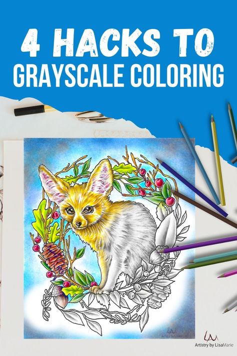 Shading Colored Pencils, Greyscale Coloring Pages Free Printable, Completed Coloring Pages, Grayscale Coloring Books Free, Free Grayscale Coloring Pages, Finished Coloring Pages For Adults, Hard Coloring Pages, Colouring Tips, Greyscale Colour