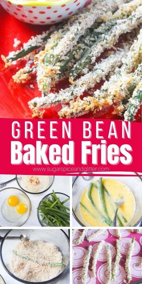 Green Bean Fries are a great option for a family-friendly side dish this holiday season. They are healthy enough for moms to be happy while being crunchy and dippable for kids to be willing to try them out. Leftover Green Beans, Green Bean Fries, Healthy Green Bean Casserole, Green Beans Almondine, Baked Green Beans, How To Make Green, Parmesan Green Beans, Moms To Be, Fried Green Beans