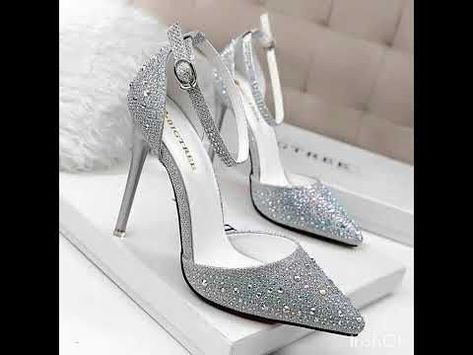 Elegant Shoes Heels, Fancy High Heels, Hak Tinggi, Fairy Shoes, Cute Shoes Heels, Shoes Heels Classy, Wedding Shoes Heels, Girly Shoes, Bride Shoes