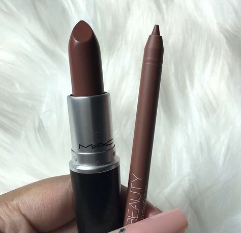 Huda Beauty Lip Liner, Brown Lip Liner, Huda Beauty Lip, Dream Self, Mac Lipstick, Makeup Photography, Warm Brown, Makeup Skin Care, Huda Beauty