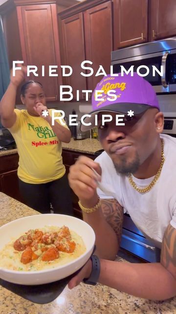 Fried Salmon Bites Recipe, Fried Salmon Bites, Deep Fried Egg Rolls, Salmon Bites Recipe, Egg Rolls Recipe, Seafood Dish Recipes, Maryland Crab Cakes, Salmon Bites, Crab Cake Recipe