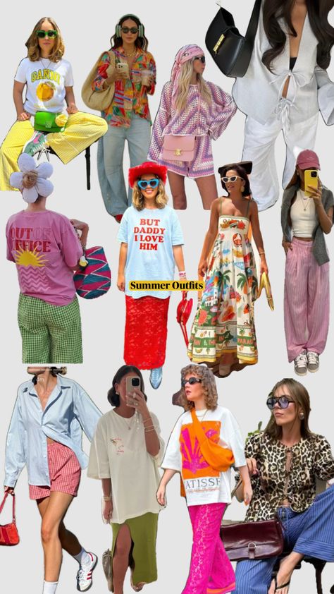 #summer2024 #summeroutfits2024 #2024outfit Maximalist Outfits, Colorful Summer Outfits, Copenhagen Style, Summer Fits, Colourful Outfits, Passion For Fashion, What To Wear, Summer Outfits, Summer Fashion