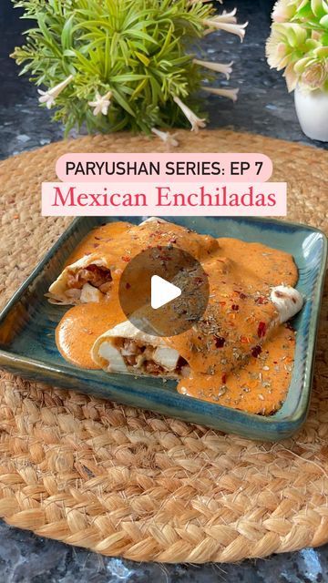 Dhruvi Jain on Instagram: "✨Turn your leftover rotis into a delicious Mexican enchilada! 🌮✨ 

🫶🏻 A unique twist you can enjoy even during Paryushan—easy, flavorful, and guilt-free! 💝✨

— Ingredients: 
1 tsp oil
Chilli flakes 
Oregano 
1/4 tsp dry chilli powder 
1 cup boiled Rajma 
1/2 cup paneer 
1 tbsp milk 
Salt to taste 

For the sauce: 
1 tbsp ghee 
1 tbsp wheat flour 
1 cup milk 
2 tbsp fresh Malai 
1 tsp red chilli powder 
Salt to taste 
Chilli flakes 
Oregano 

Try this delicious enchiladas recipe and enjoy 💝
Happy Paryushan to all 🙏🏻💕

#jainfood #mexicanfood #mexicancuisine #enchiladas #enchiladasauce #paryushan #paryushanrecipes #jainrecipe #noonion #nogarlicnoonions 

[delicious, quick meal, leftover roti, healthy, tasty, quick recipes, meal ideas, enchiladas, Mexican foo Garlic Meals, Leftover Roti, Mexican Enchiladas, Jain Recipes, Red Chilli Powder, Enchiladas Recipe, Enchilada Recipes, Quick Meal, Chilli Flakes