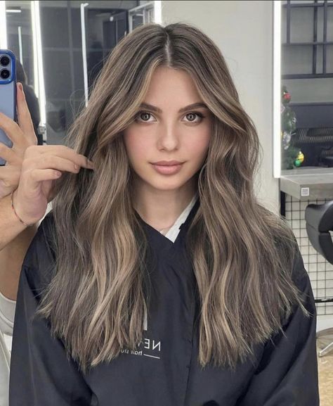 Matte Sandy Brown Hair, Light Mousy Brown Hair, Level 6 Brown Hair, Ash Light Brown Hair, Ashy Light Brown, Cool Dark Blonde, Highlights For Hair, Hair Bayalage, Ash Brown Hair With Highlights