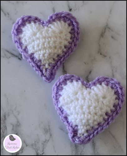 Mamma That Makes: Puff Heart Angel Baby Crochet, Crocheted Hearts, Angel Babies, Crochet Heart Pattern, Valentines Crochet, 3d Heart, V Stitch, Puffed Heart, Crochet Heart