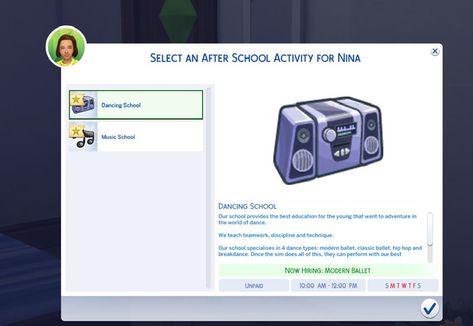 EXTRA CURRICULAR ACTIVITIES FOR CHILDREN-TEENS TS4!!! | Snowiii95 on Patreon Sims 4 After School Activities, Sims 4 Kids Activities, Sims 4 Cc Job Mods Patreon, Sims 4 More Students Mod, Sims 4 After School Activities Mod, Sims 4 Teacher Career Mod, Sims 4 Career Mods Patreon, Cute Sims, Sims Traits