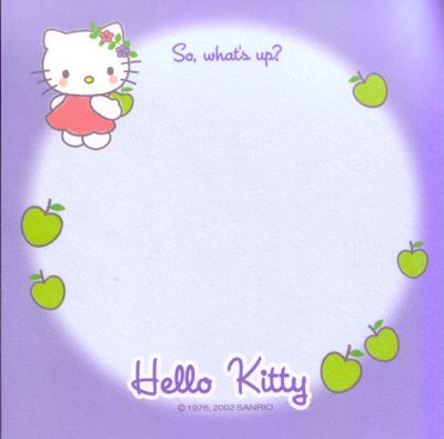 Hello Kitty Photos, Framed Letters, Hello Kitty Printables, Memo Paper, Hello Kitty Backgrounds, Instagram Editing, Memo Pad, Good Notes, Cute Toys