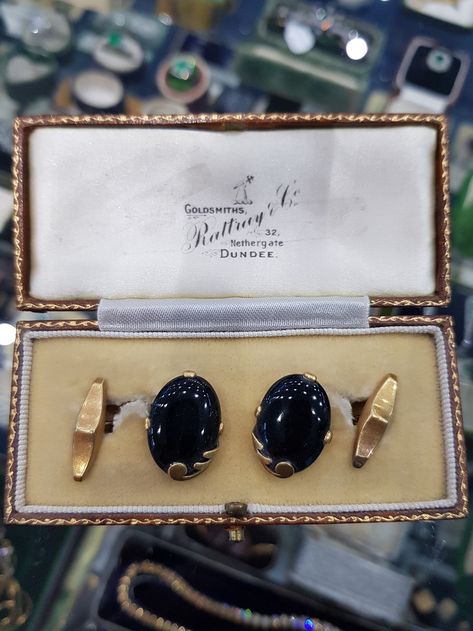 Onyx Cufflinks, Rain Accessories, Black Onyx Stone, Art Nouveau Style, Onyx Stone, Cuff Links, Black Onyx, Art Nouveau, Onyx