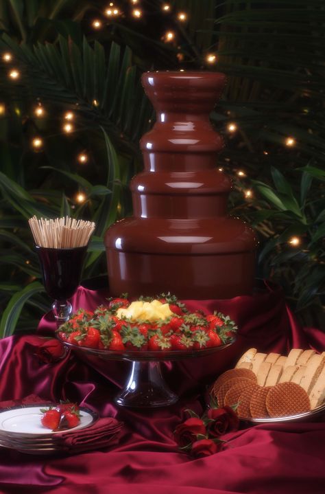 Chocolate Fountain Bar, European Chocolate, Wholesale Candy, Danish Butter Cookies, Chocolate Fountain, Pretzel Sticks, Fruit Arrangements, Honeydew Melon, Rice Crispy Treats