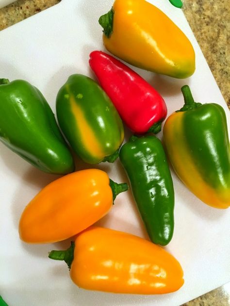 How To Freeze Peppers, Freezing Green Peppers, Freeze Peppers, Stuffed Bell Pepers, Freezing Peppers, Preserving Vegetables, Freezing Vegetables, Mini Sweet Peppers, Sweet Bell Peppers