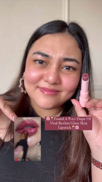 IRAM KAISER on Instagram: "Comment Link For Direct Links In DM. I Found Viral Revlon Glass Shine Rum Raisin Dupe 💕🌸 Shade: @blueheavencosmetics Lip Jelly from @letspurplle Sale ₹200 on offer ₹130 [ Diwali Sale, Festive Sale,Blue Heaven Cosmetics , Blue Heaven Cosmetics, Lip Jelly Dot and Key Skincare, Black Friday Sale, Cute Makeup, Foxtale , Affordable Makeup, Makeup Lover, Indian Makeup ] #Affiliate #BlueheavenCosmetics #lipjelly #cutemakeup #Purplle #CharlotteTilbury #flawlessfilter #elfhaloglow #BlackFridaySale #viralblush #cheektint #1minutemakeup #makeupvideos #lipswatch #pinklipstick" Dot And Key Skincare, Dot And Key, Jelly Lips, Lip Jelly, Color Changing Lipstick, Rum Raisin, Diwali Sale, Lip Swatches, Indian Makeup