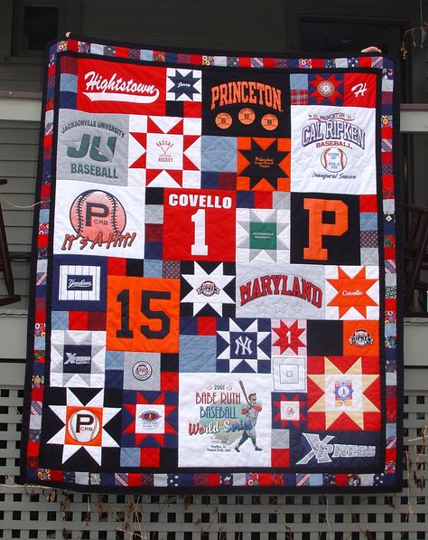 Baseball T Shirt Quilts, Modern T Shirt Quilt, T Shirt Quilts Ideas Layout, Tshirt Quilt Tutorial, Pokemon Quilt, Tshirt Quilts Ideas Layout, Sew Tshirt, Tee Shirt Quilts, Tshirt Quilt Pattern