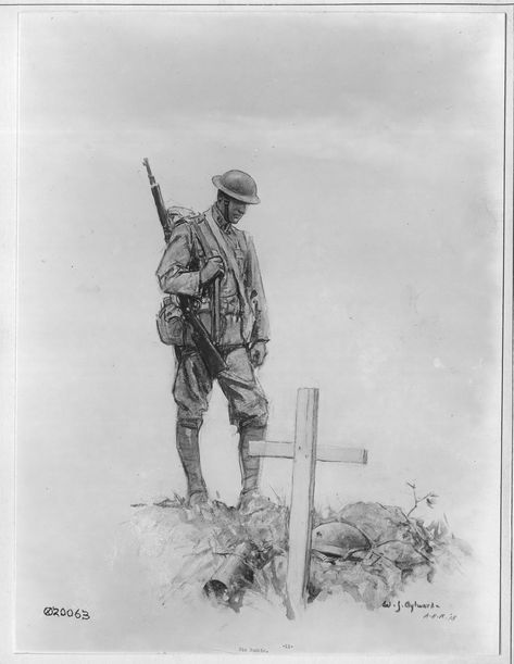 Drawings With Meaning, Ww1 Art, Soldier Drawing, Volunteer Projects, Military Drawings, William James, Combat Art, Childrens Drawings, Military Art